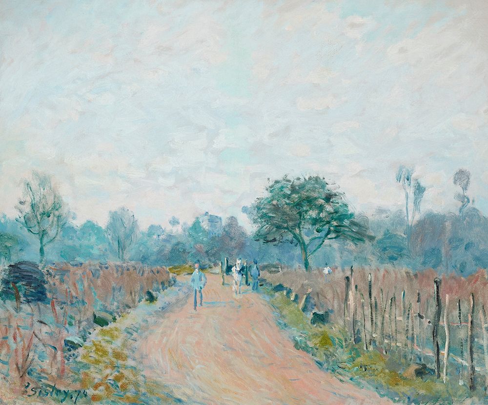 Path from Prunay to Louveciennes 1874 art print by Alfred Sisley for $57.95 CAD