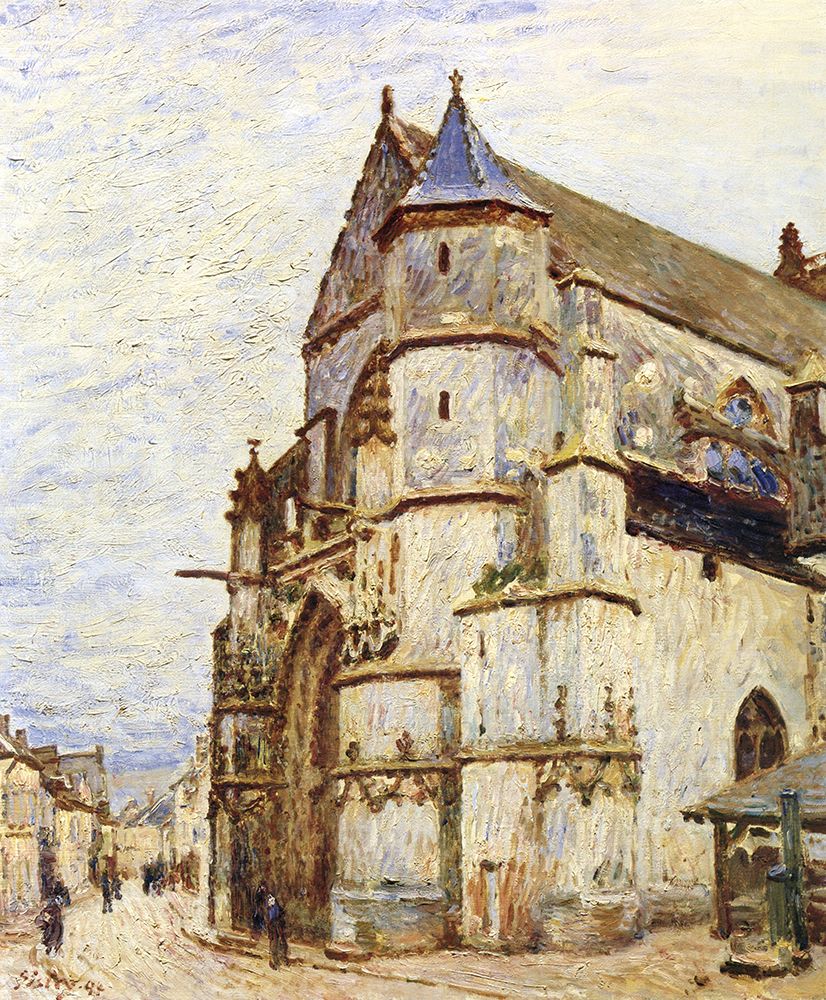 Church of Notre Dame at Moret after Rain 1894 art print by Alfred Sisley for $57.95 CAD