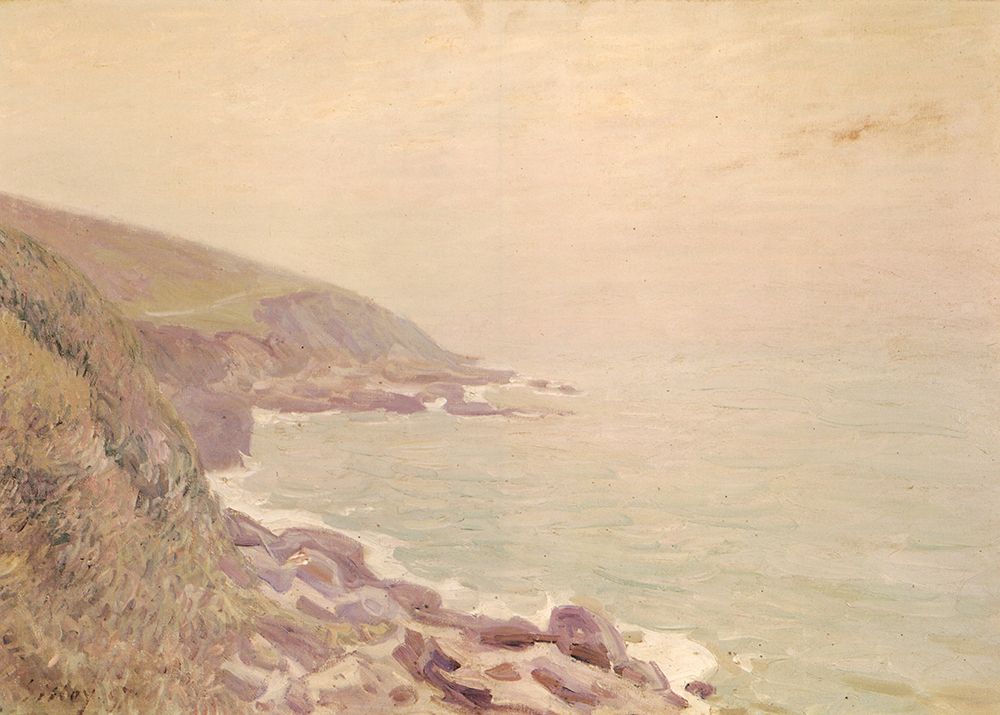 Coast of Wales in the Mist 1897 art print by Alfred Sisley for $57.95 CAD