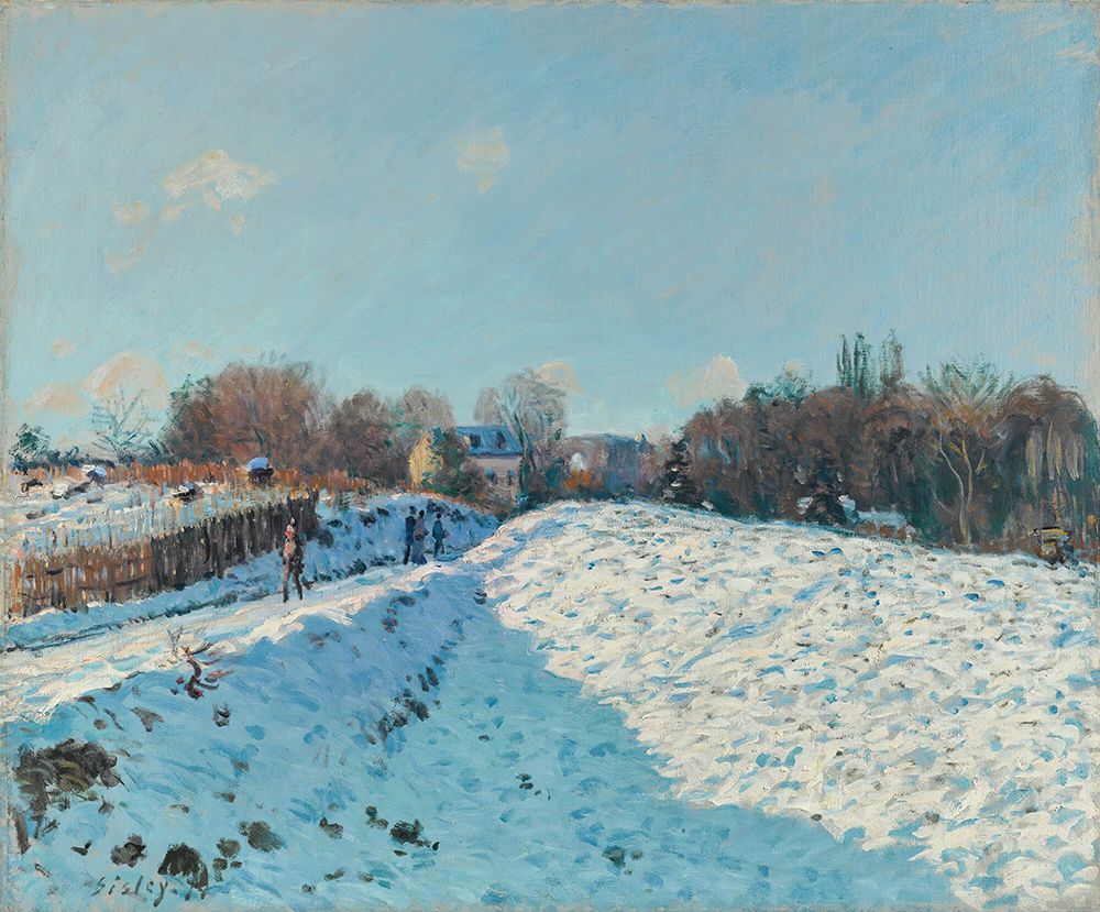 Snow Effect at Louveciennes 1874 art print by Alfred Sisley for $57.95 CAD