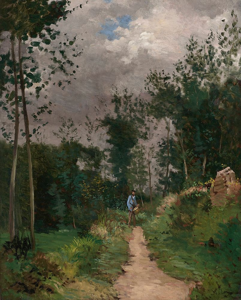 Rural Policeman in the Forest of Fontainebleau ca 1870 art print by Alfred Sisley for $57.95 CAD