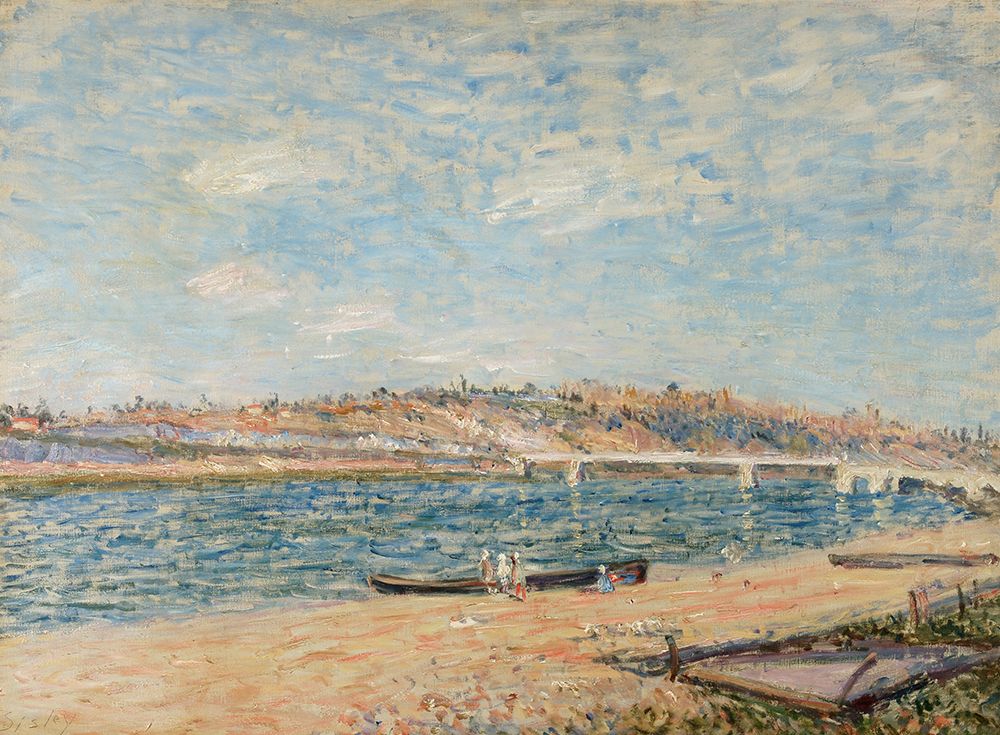 The Bank at Saint-Mammes ca 1884 art print by Alfred Sisley for $57.95 CAD