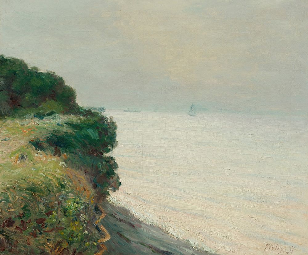 Penarth Cliff 1897 art print by Alfred Sisley for $57.95 CAD