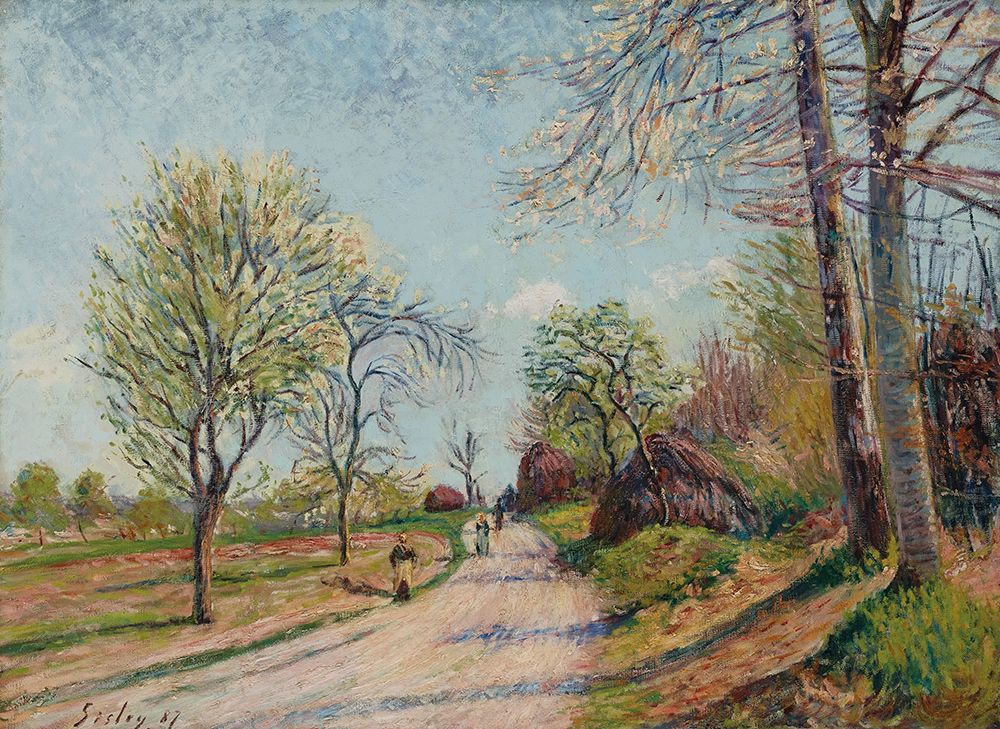 The Road to Veneux 1887 art print by Alfred Sisley for $57.95 CAD