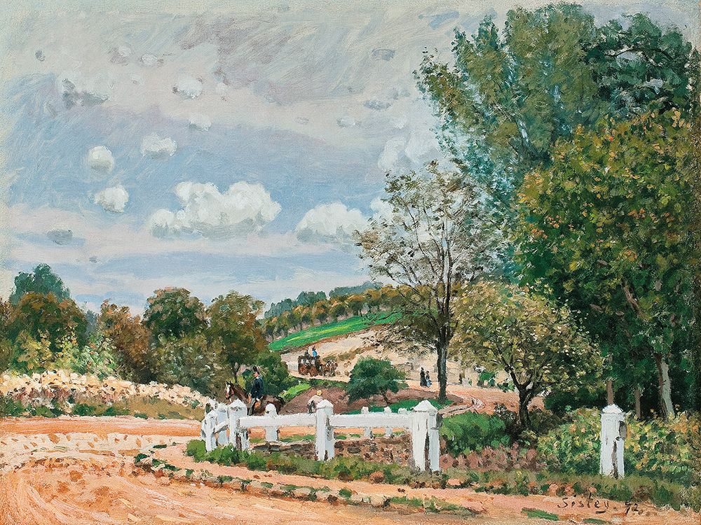 The Road to Verrieres 1872 art print by Alfred Sisley for $57.95 CAD