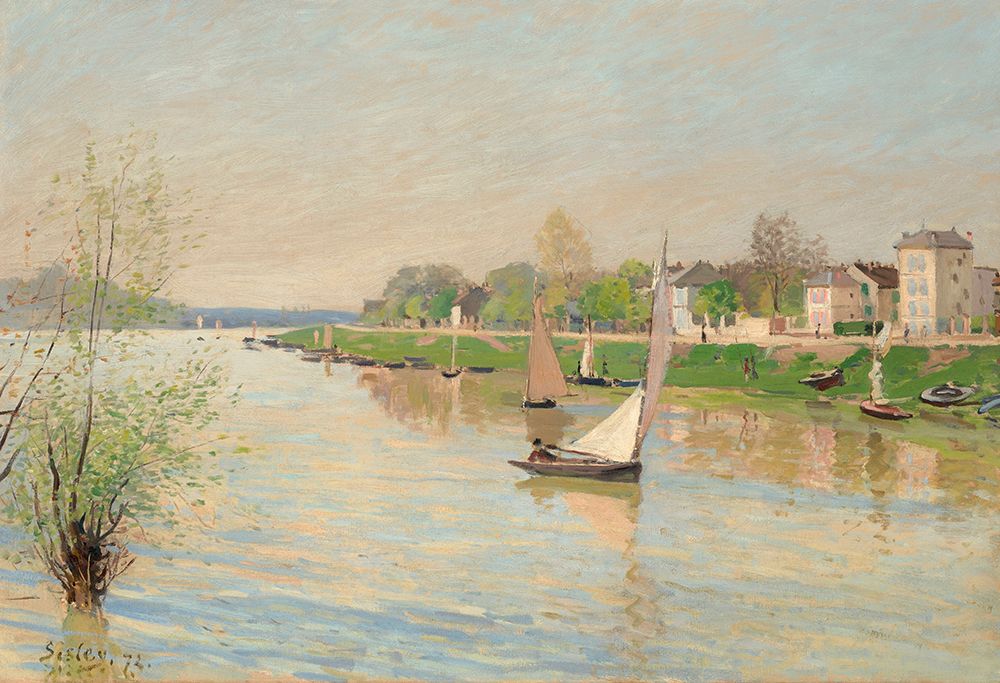 The Seine at Argenteuil 1872 art print by Alfred Sisley for $57.95 CAD