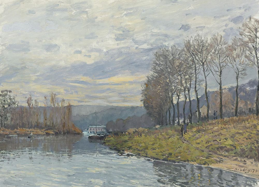 The Seine at Bougival 1873 art print by Alfred Sisley for $57.95 CAD