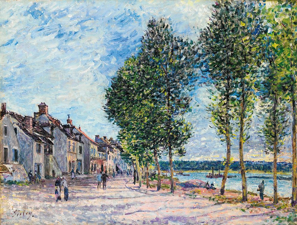The Seine at Bougival 1877 art print by Alfred Sisley for $57.95 CAD
