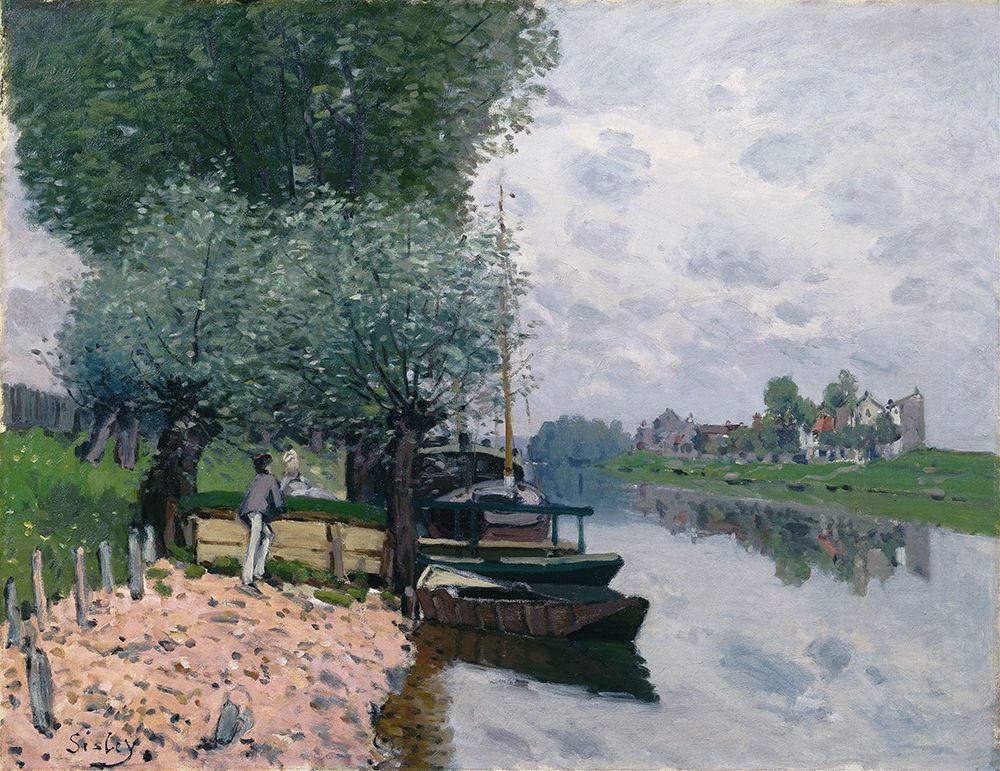 The Seine at Bougival 1872 art print by Alfred Sisley for $57.95 CAD