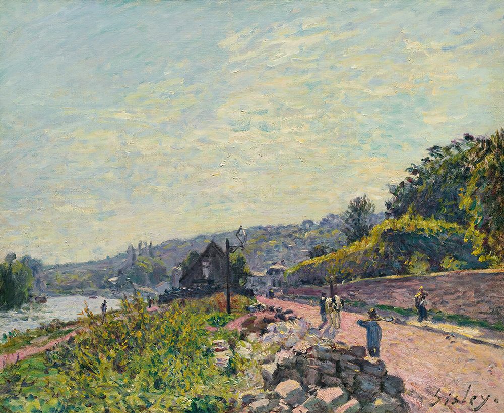 The Seine at Bas-Meudon ca 1878 art print by Alfred Sisley for $57.95 CAD