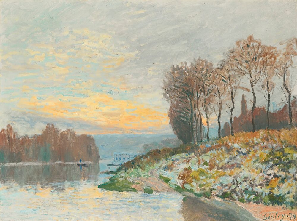 The Seine near Bougival 1874 art print by Alfred Sisley for $57.95 CAD