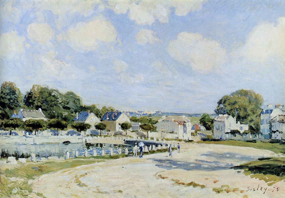 The Marly Watering Trough 1875 art print by Alfred Sisley for $57.95 CAD