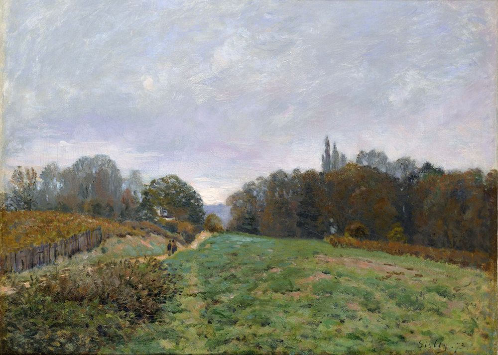 Landscape at Louveciennes (1873) art print by Alfred Sisley for $57.95 CAD