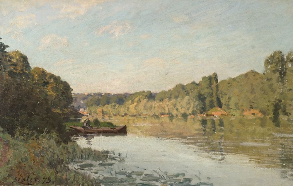 Landscape from Bougival (1873) art print by Alfred Sisley for $57.95 CAD