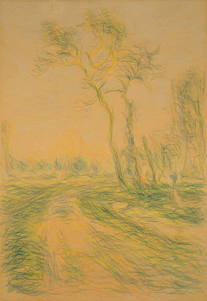 Landscape with Trees 1880 art print by Alfred Sisley for $57.95 CAD