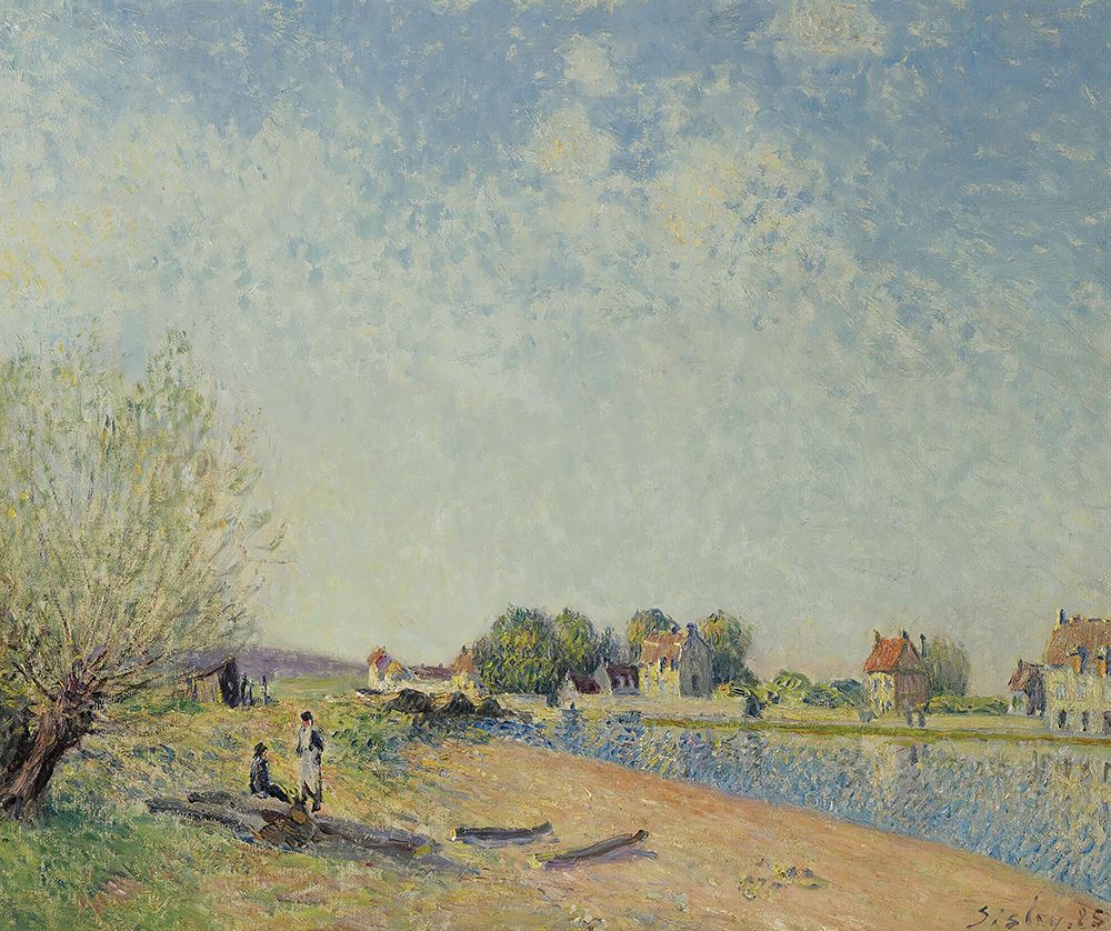 The Loing Canal at Saint-Mammes (1885) art print by Alfred Sisley for $57.95 CAD