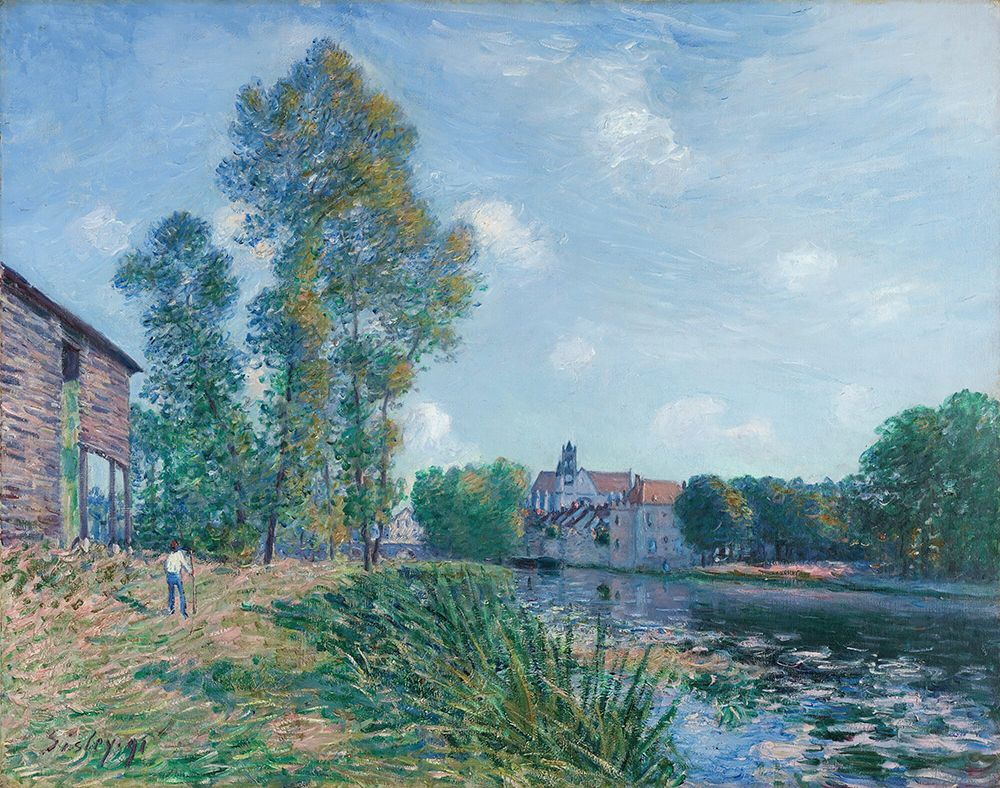 The Loing at Moret, in Summer (1891) art print by Alfred Sisley for $57.95 CAD