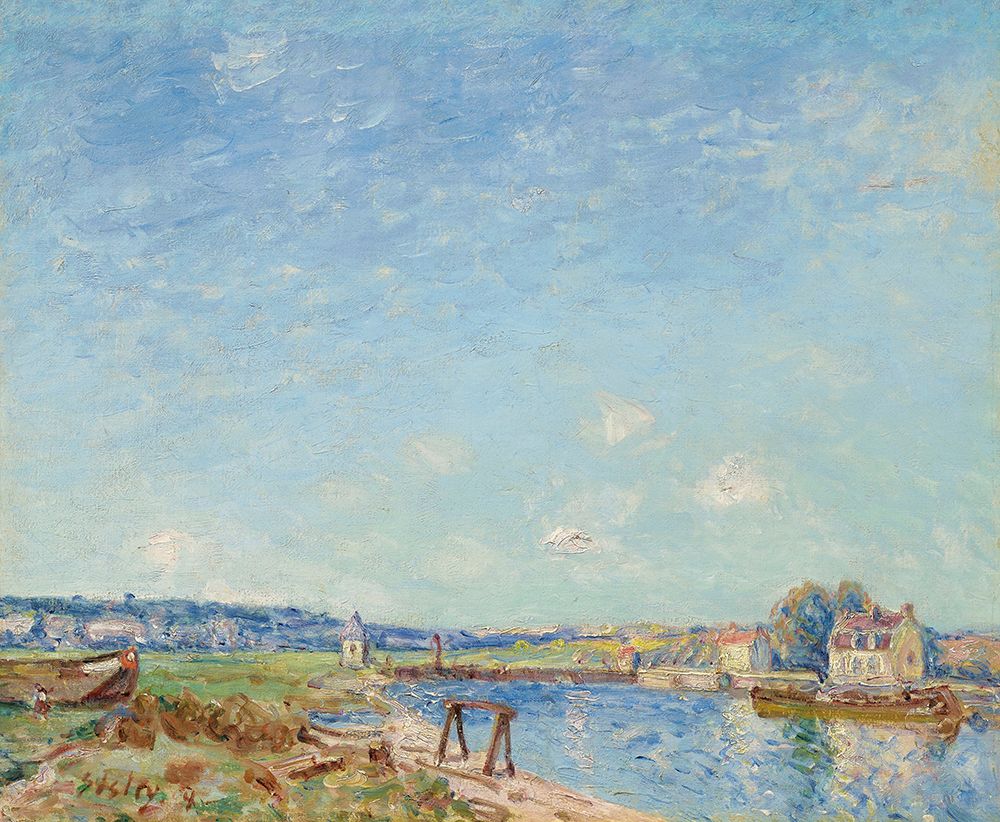 The Loing at Saint-Mammes (1884) art print by Alfred Sisley for $57.95 CAD