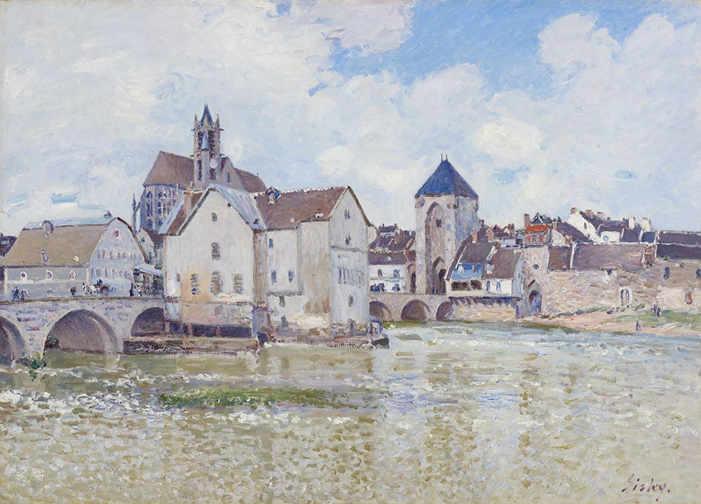 The Moret Bridge (1888) art print by Alfred Sisley for $57.95 CAD
