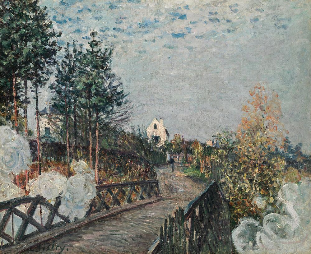 The Railway Bridge ca 1880 art print by Alfred Sisley for $57.95 CAD