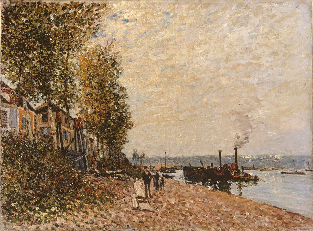 The Tugboat, the Loing at Saint-Mammes (1883) art print by Alfred Sisley for $57.95 CAD