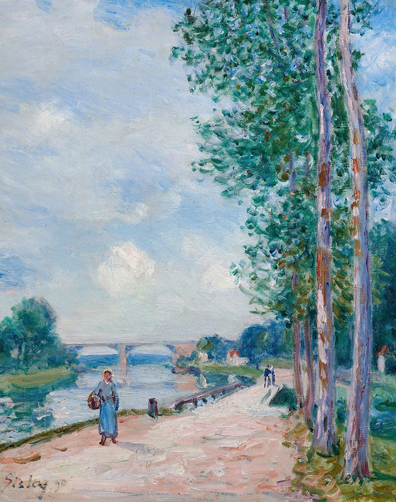 The Banks of the Loing near Moret (1890) art print by Alfred Sisley for $57.95 CAD