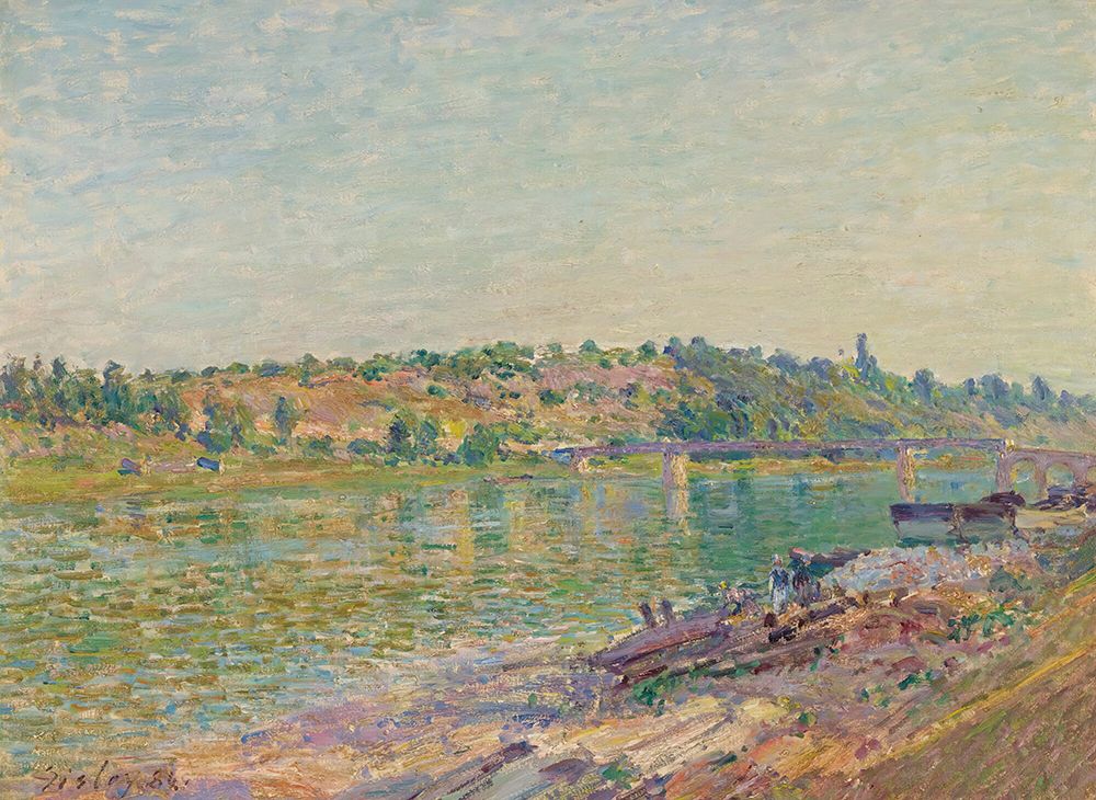 The Hillsides of Celle-Sous-Moret, Seen from Saint-Mammes (1884) art print by Alfred Sisley for $57.95 CAD