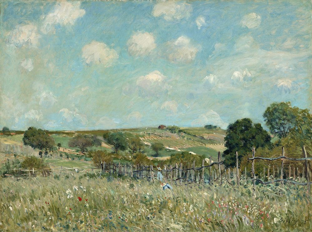Meadow (1875) art print by Alfred Sisley for $57.95 CAD