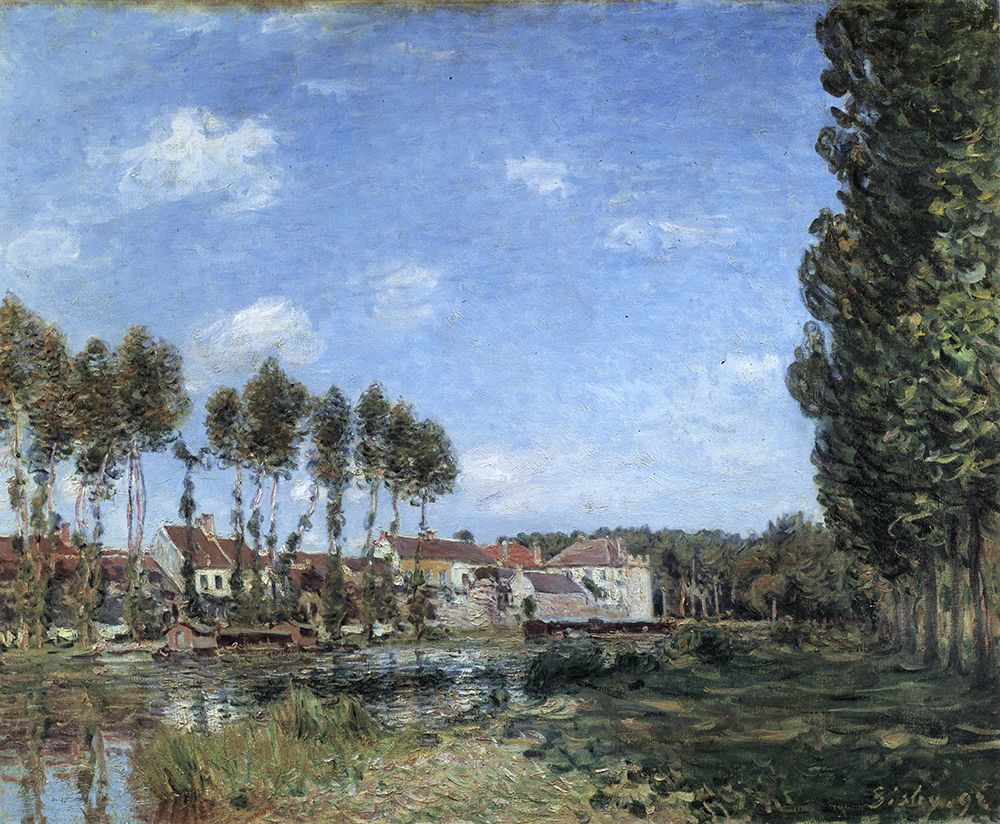 Moret and the Banks of the Loing 1892 art print by Alfred Sisley for $57.95 CAD