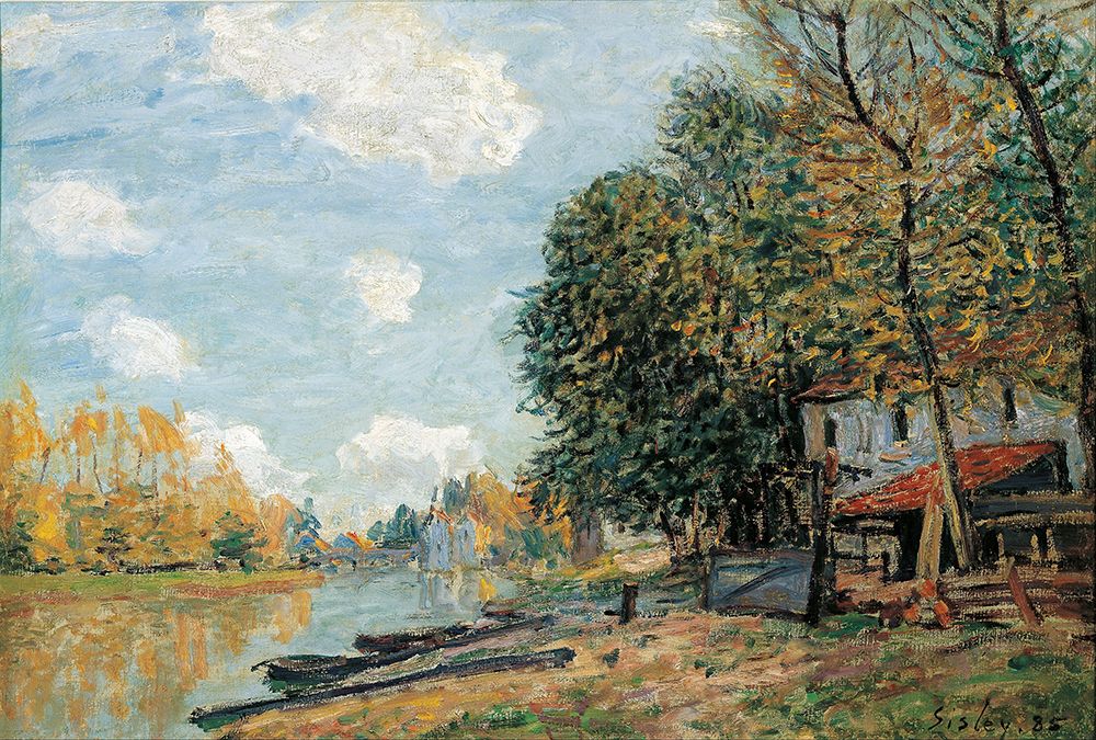 Moret- The Banks of the River Loing (1877) art print by Alfred Sisley for $57.95 CAD