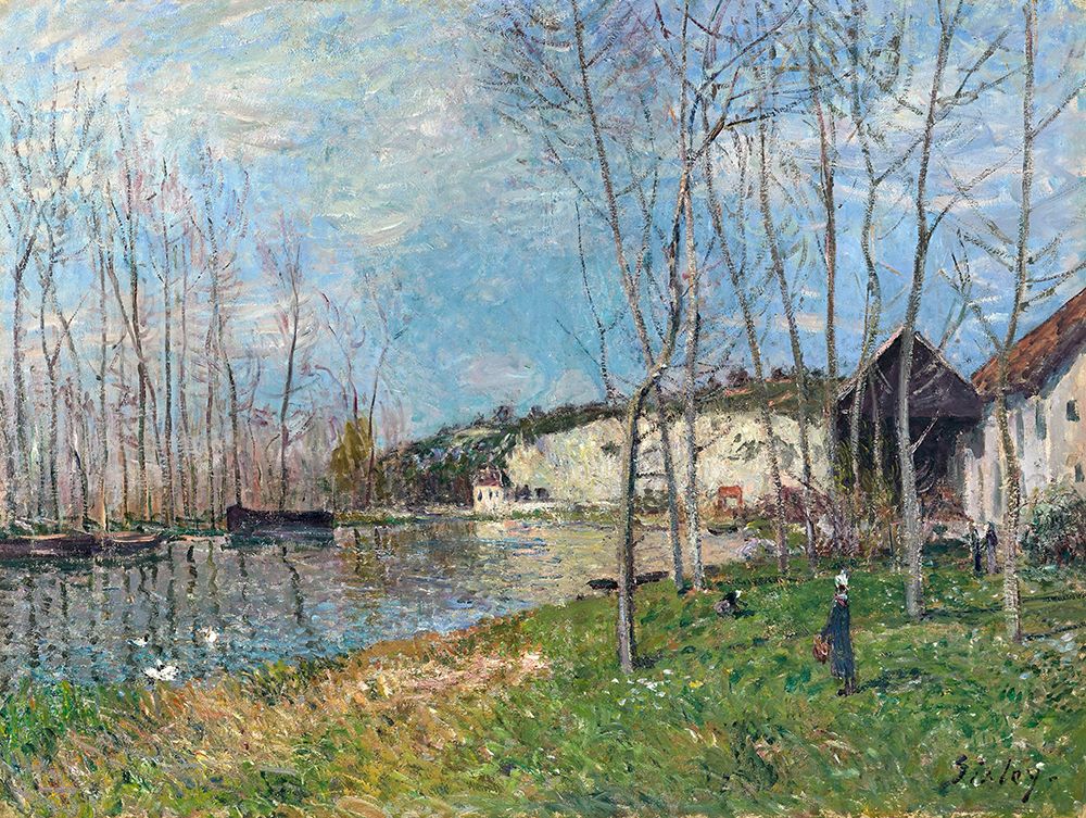 Spring on the banks of the Loing ca 1881 art print by Alfred Sisley for $57.95 CAD