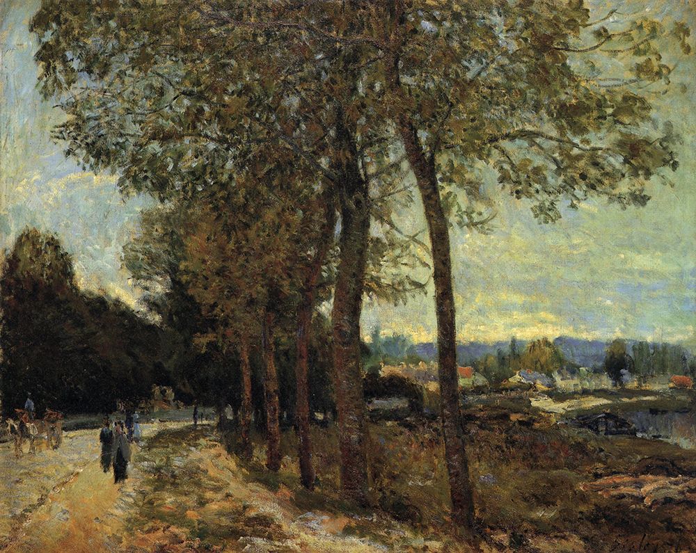 Riverbank 1876 art print by Alfred Sisley for $57.95 CAD
