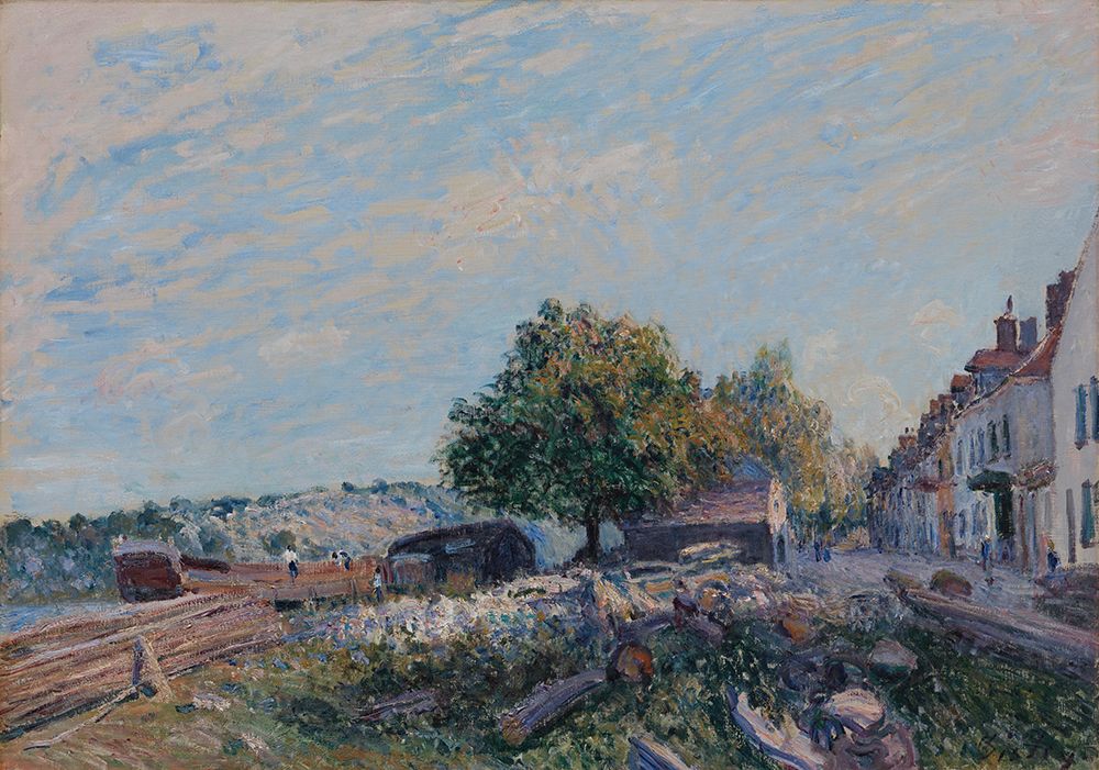 Saint Mammes Morning 1884 art print by Alfred Sisley for $57.95 CAD