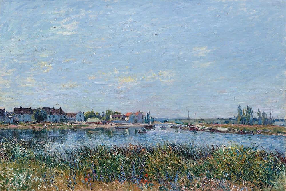 Saint Mammes Morning 1881 art print by Alfred Sisley for $57.95 CAD