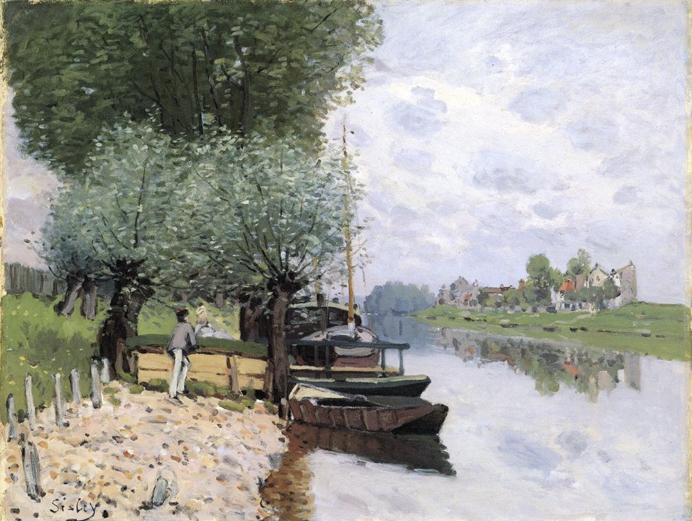 Seine at Bougival 1872 art print by Alfred Sisley for $57.95 CAD