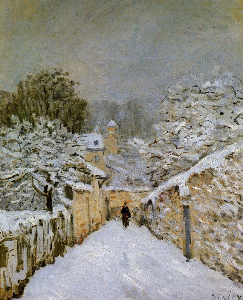 Snow at Louveciennes 1878 art print by Alfred Sisley for $57.95 CAD