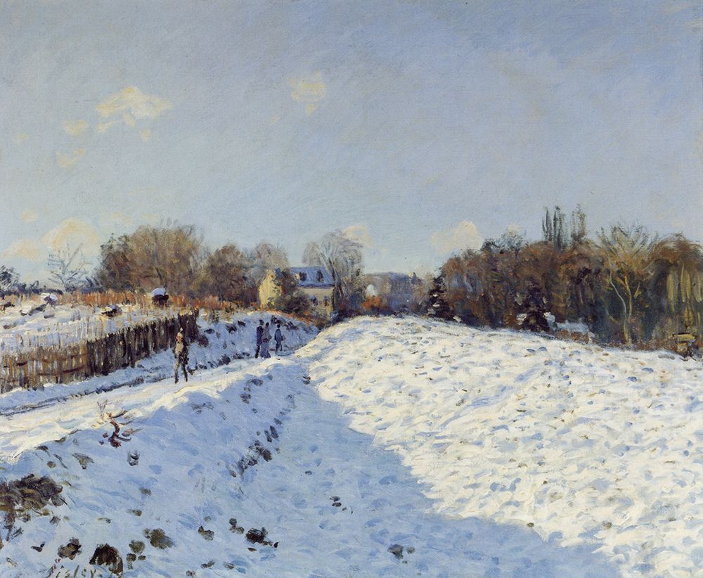 Snow Effect at Louveciennes 1874 art print by Alfred Sisley for $57.95 CAD