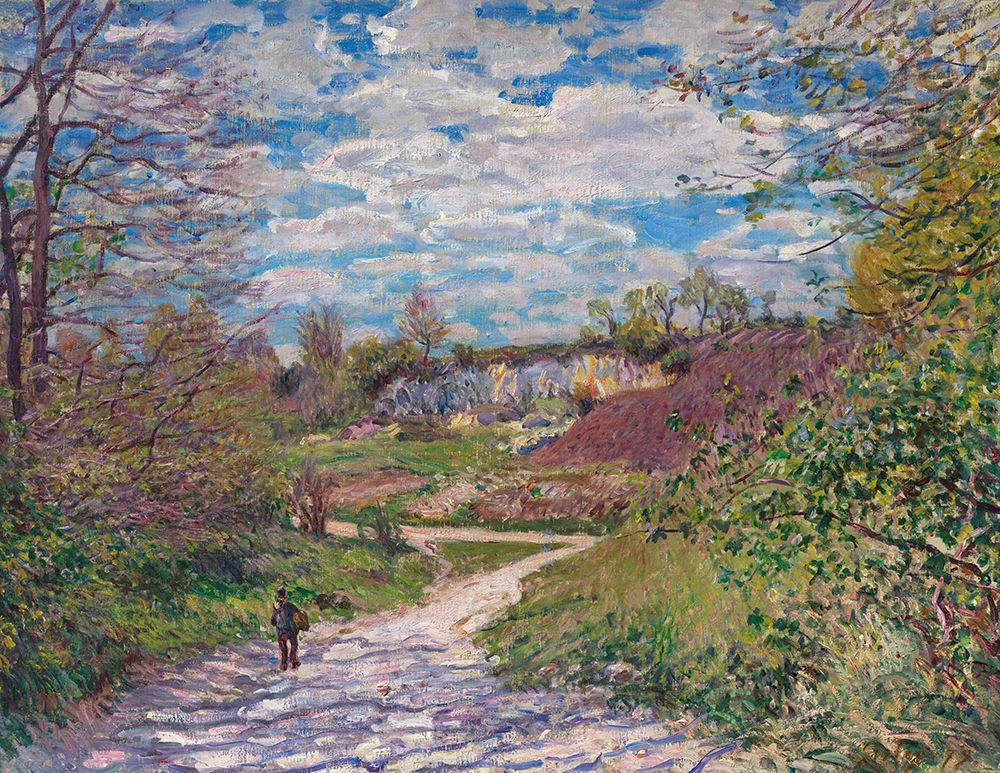 Winter sun at Veneux-Nadon (1879) art print by Alfred Sisley for $57.95 CAD
