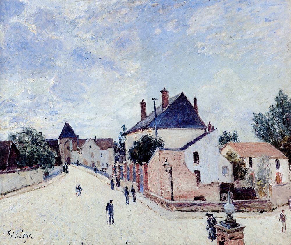 Street in Moret 1882 art print by Alfred Sisley for $57.95 CAD