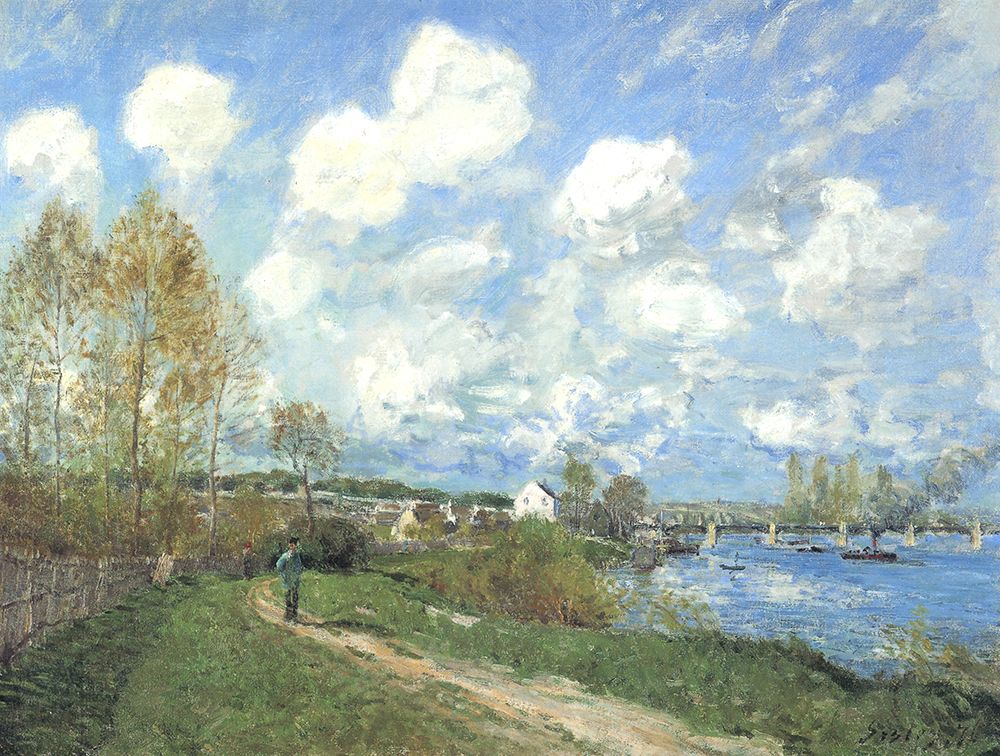Summer at Bougival 1876 art print by Alfred Sisley for $57.95 CAD