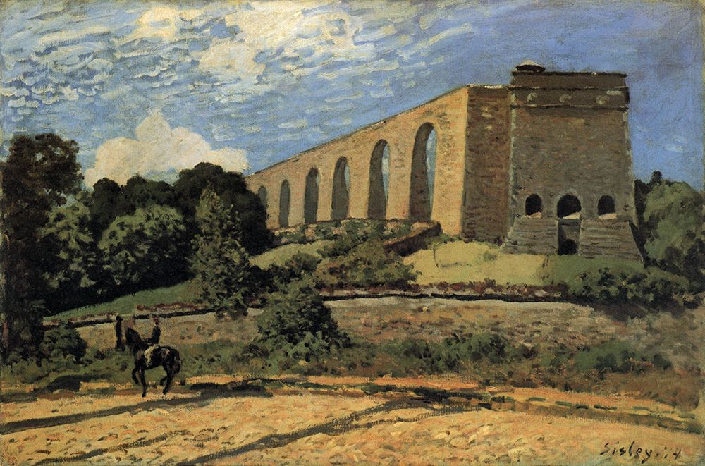 The Aquaduct at Port-Marly 1874 art print by Alfred Sisley for $57.95 CAD