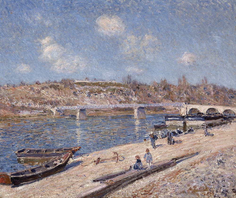 The Beach at Saint-Mammes (1884) art print by Alfred Sisley for $57.95 CAD