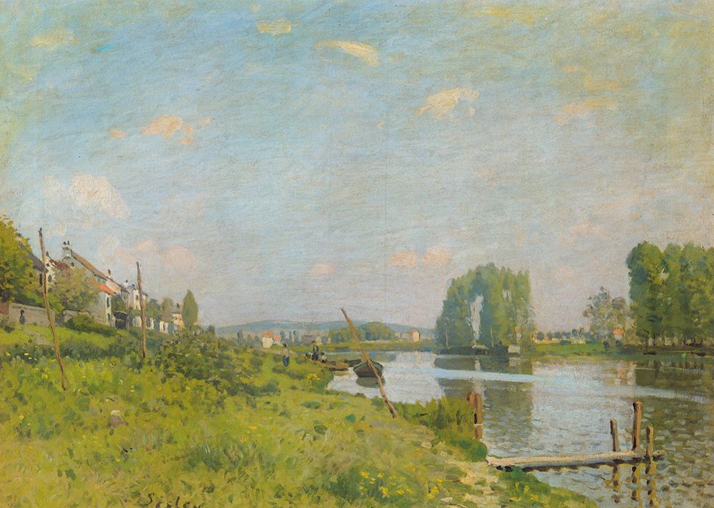 The Ile Saint-Denis 1872 art print by Alfred Sisley for $57.95 CAD