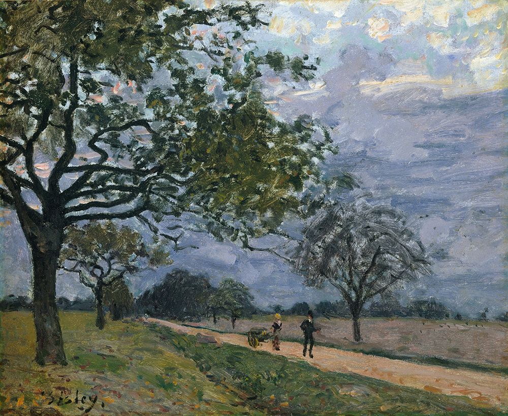 The Road from Versailles to Louveciennes (1879) art print by Alfred Sisley for $57.95 CAD