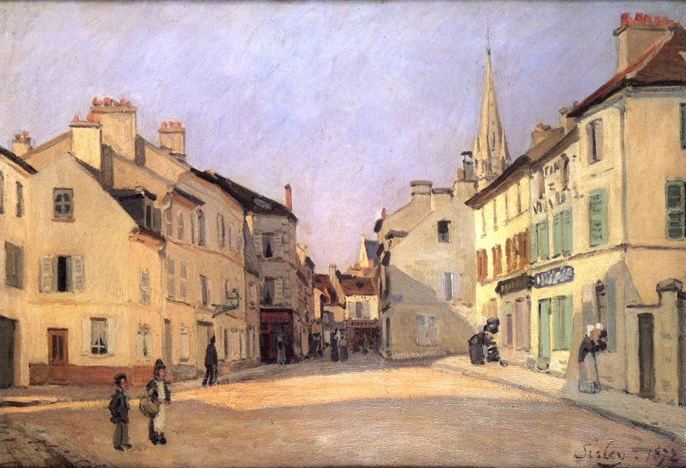 The Square at Argenteuil 1872 art print by Alfred Sisley for $57.95 CAD