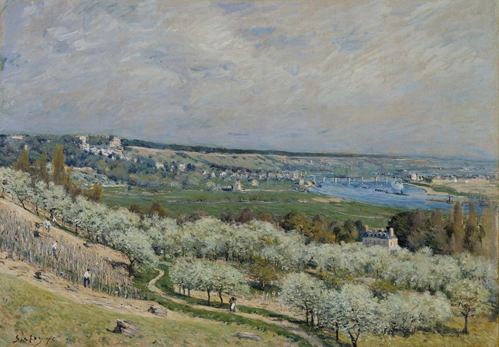 The Terrace at Saint-Germain, Spring (1875) art print by Alfred Sisley for $57.95 CAD