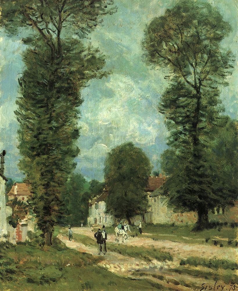 The Versailles Road 1875 art print by Alfred Sisley for $57.95 CAD