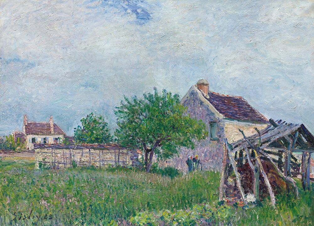 Old Cottage at Les Sablons (1885) art print by Alfred Sisley for $57.95 CAD