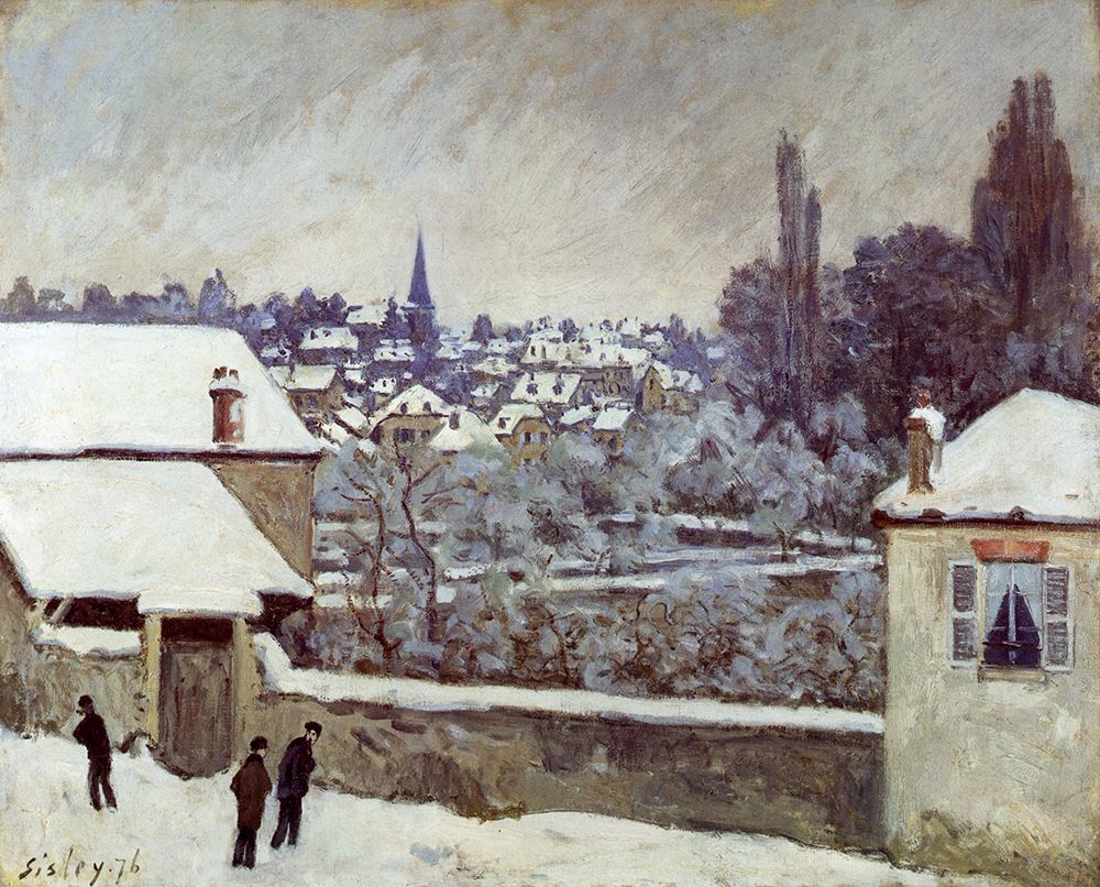 Winter in Marly 1876 art print by Alfred Sisley for $57.95 CAD