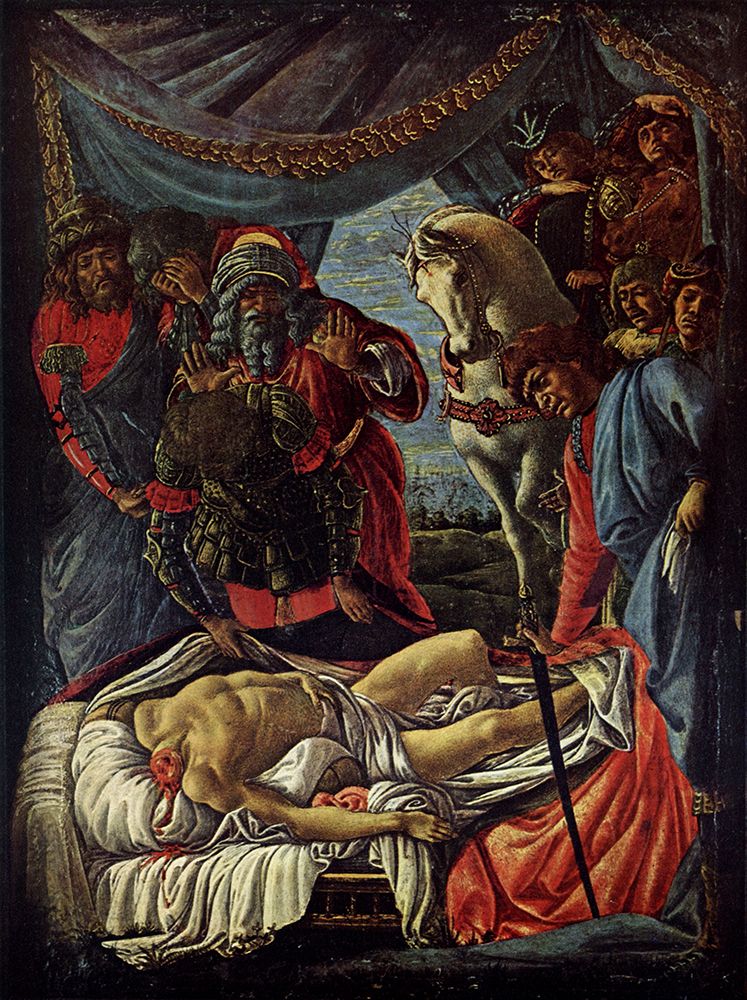 Finding of the Body of Holofernes ca 1472 art print by Sandro Botticelli for $57.95 CAD